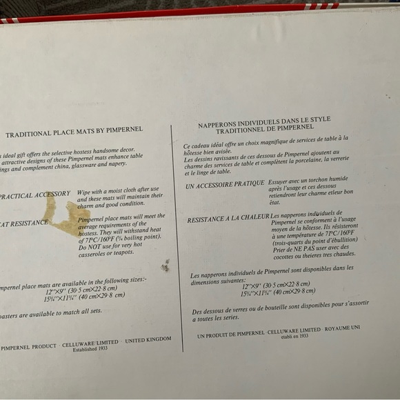 vintage Pimpernel placemats - Picture 11 of 12